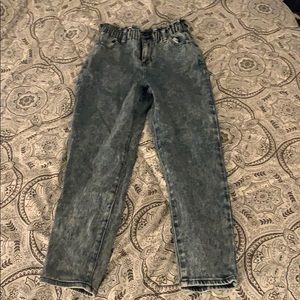 Wild Fable Acid Wash Paperbag Jeans